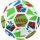 Fußbälle Set 10 x JAKO Lightball River weiß/neongrün/rot, 290g 3 im Ballnetz