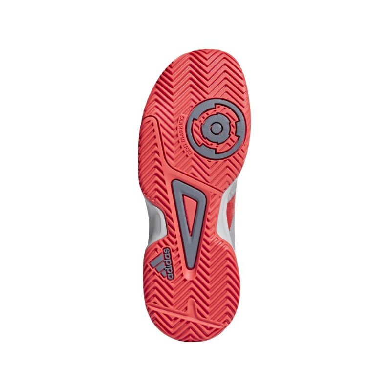 Adidas Stabil X Kinder Hallenschuh silber/rot 35,5