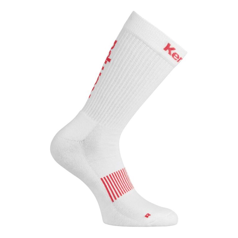 Kempa Logo Classic Socken weiß/rot 31-35