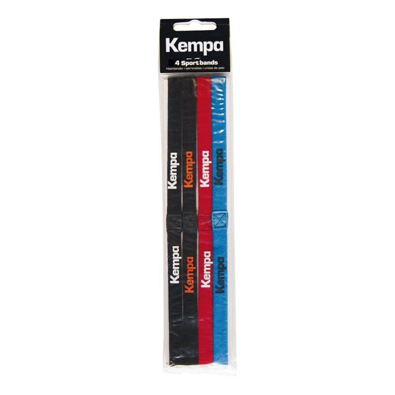 Kempa Haarbänder (4 Stück) farblich sortiert NOSIZE