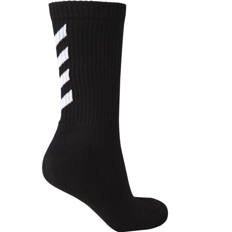 Hummel FUNDAMENTAL 3-PACK SOCK 3er Pack st&uuml;tzende Basic Socken mit klassischen Winkeln 
 BLACK 32-35