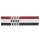 Hummel 3-PACK HEADBAND 17-18 3er Pack Haarbänder
 WHITE/BLACK/TRUE RED onesize