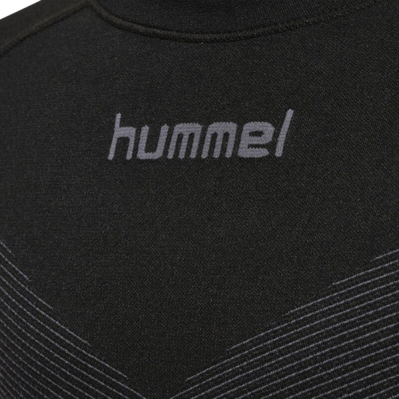 Hummel HUMMEL FIRST SEAMLESS JERSEY L/S K Super-elastisches, nahtloses Jersey mit langen &Auml;rmeln und gestricktem Logo BLACK 116/128