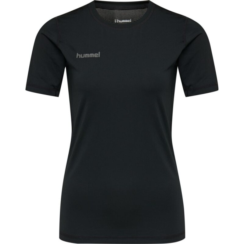 Hummel HML FIRST PERFORMANCE WO JERSEY S/S Pr&auml;zisions-Performance-T-Shirt mit kurzen &Auml;rmeln und Maxi-Flex-Unterarmeins&auml;tzen BLACK XS