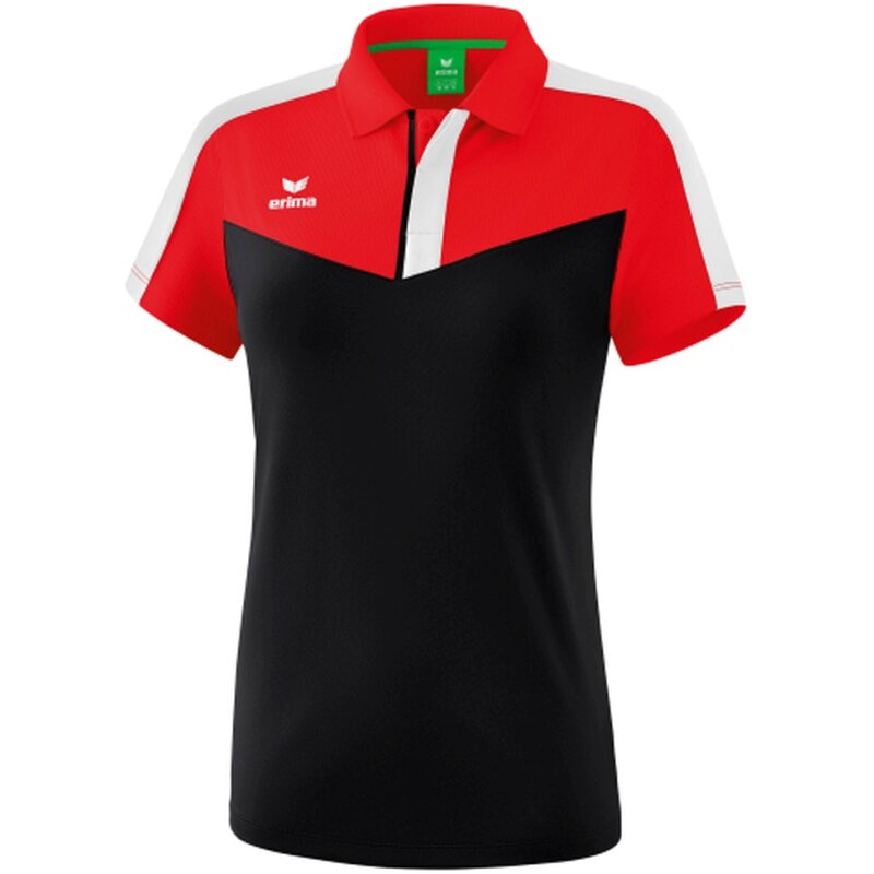 Erima Squad Poloshirt Damen rot/schwarz/weiß 34