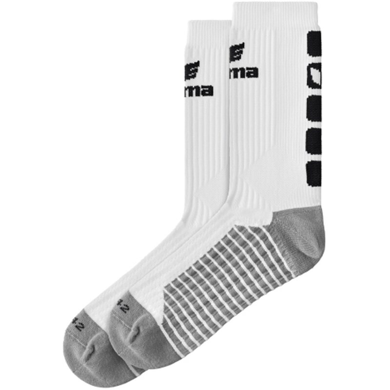 Erima CLASSIC 5-C Socken Erwachsene weiß/schwarz 31-34