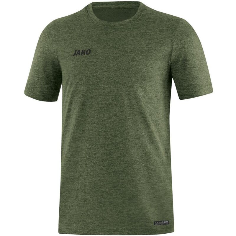 JAKO T-Shirt Premium Basics khaki meliert 42