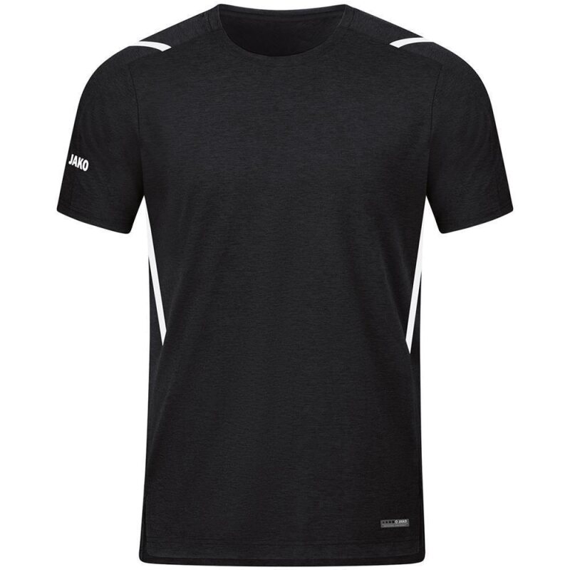 JAKO T-Shirt Challenge schwarz meliert/weiß 128
