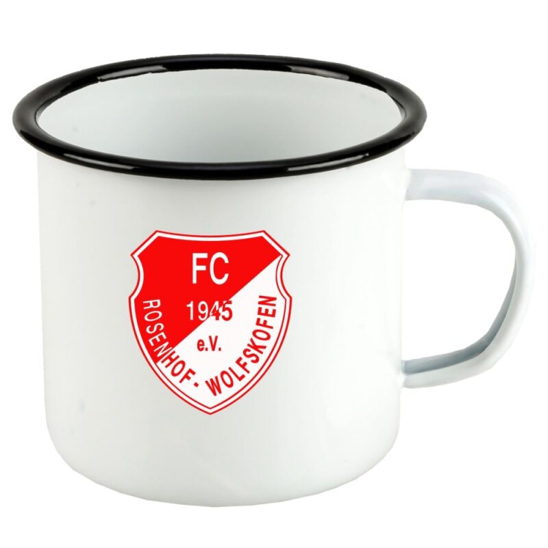 FC Rosenhof Emaille-Tasse 330ml
