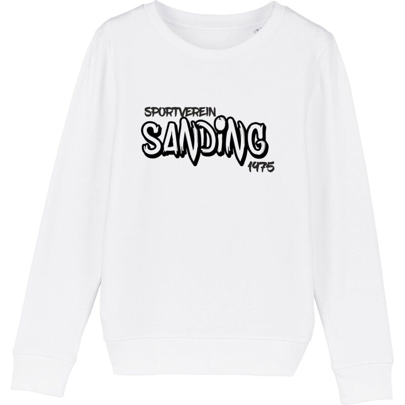 SV Sanding Kinder Sweatshirt "SV Sanding Graffiti" weiß 98-104