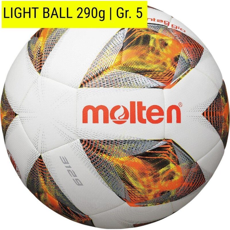Molten Leichtball für Fußball weiß/orange/silber 5