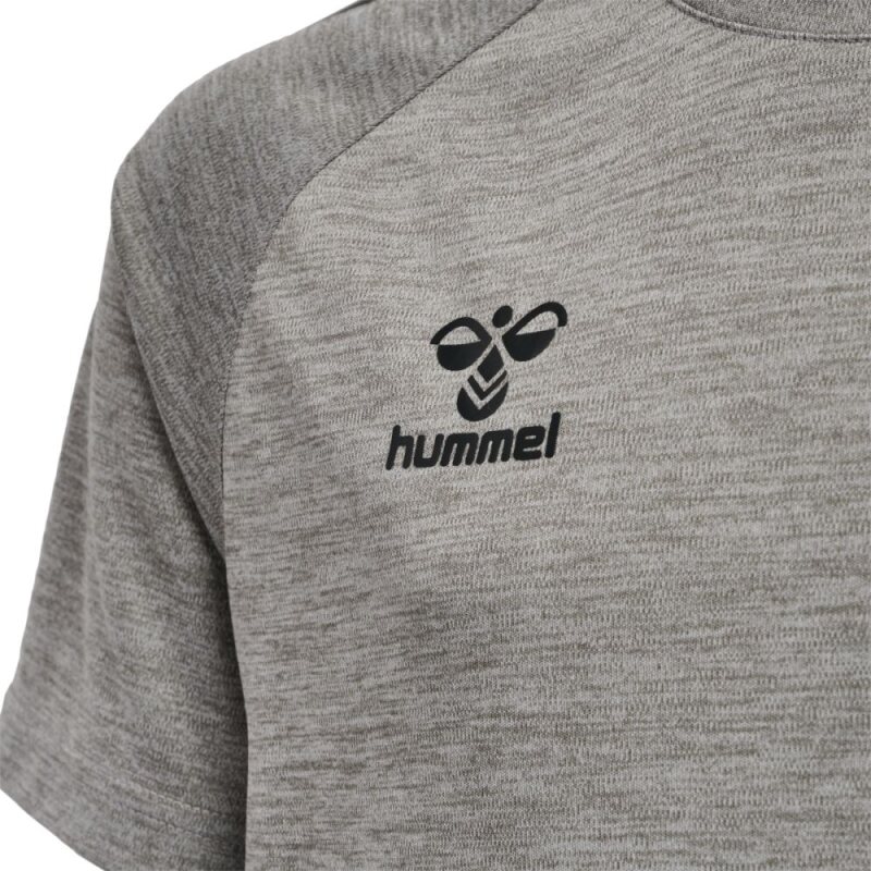 Hummel hmlCORE XK CORE POLY TEE S/S KIDS T-Shirt GREY MELANGE 116