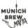 Die Zugroasten Sponsor Munich Brew groß Druck weiß