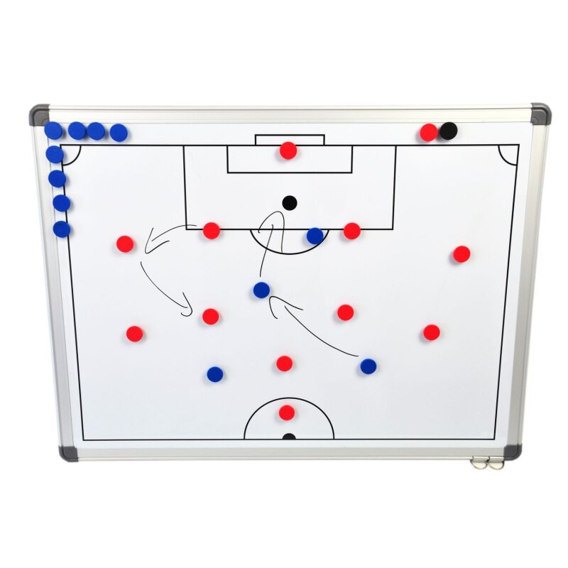 Fu&szlig;ball Taktiktafel 90 x 60 cm - Taktikboard - magnetisch
