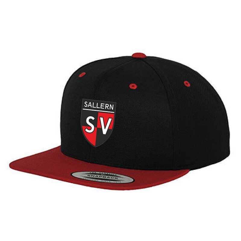 SV Sallern FLEXFIT Classic Snapback Cap schwarz/rot onesize
