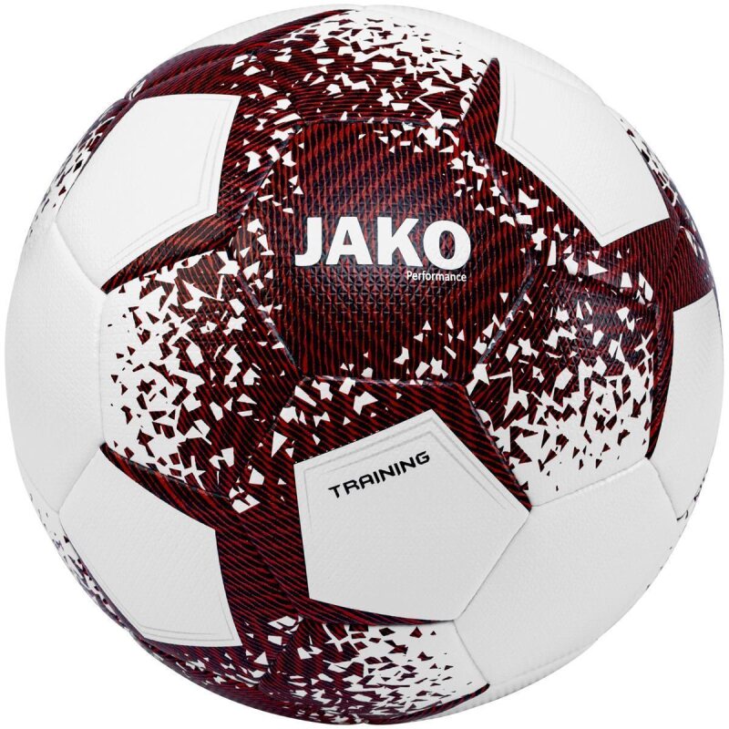 JAKO Trainingsball Performance weiß/schwarz/sportrot 5