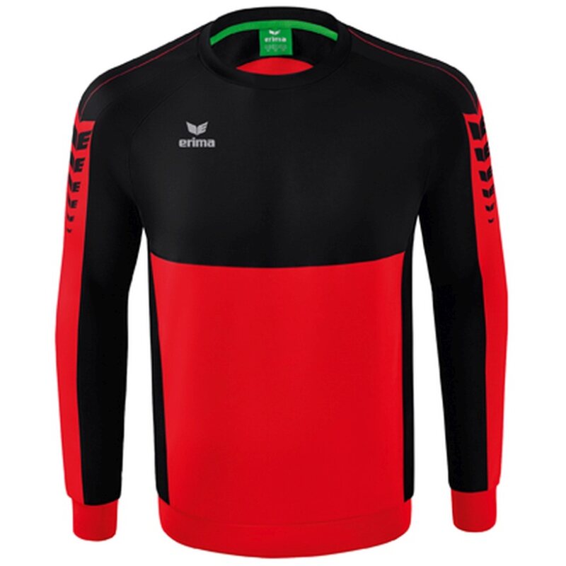 Erima Six Wings Sweatshirt Kinder rot/schwarz 116