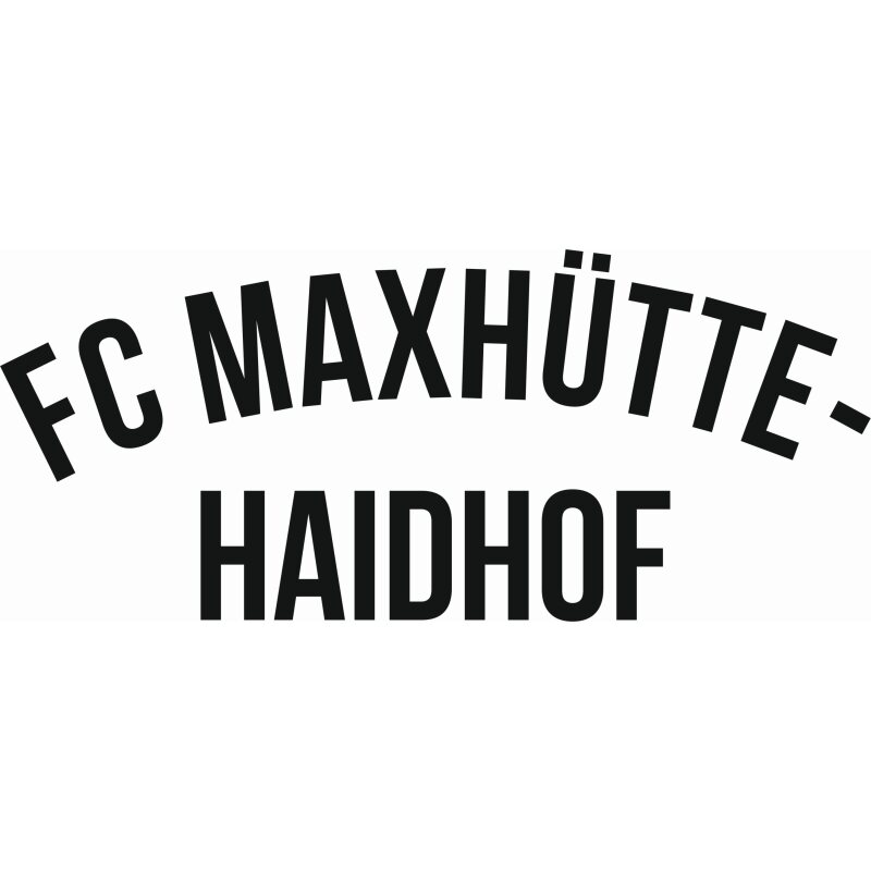 FC Maxhütte-Haidhof Vereinsname groß Druck weiß