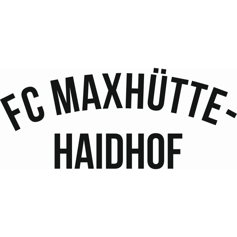 FC Maxhütte-Haidhof Vereinsname klein Druck weiß