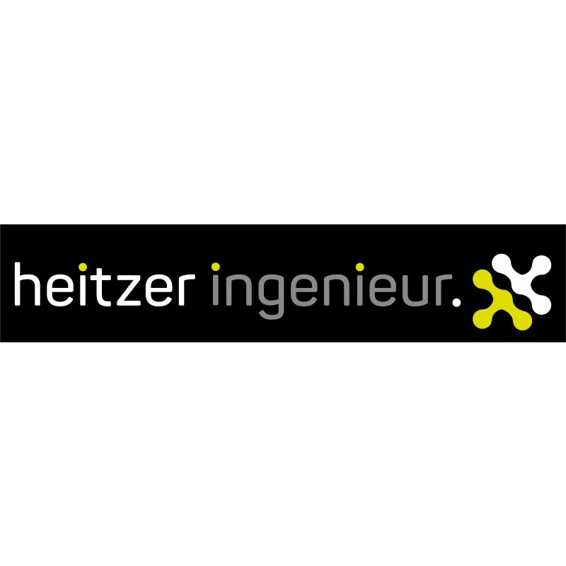 Heitzer Ingenieur Logo vertikal groß Druck weiß/grau