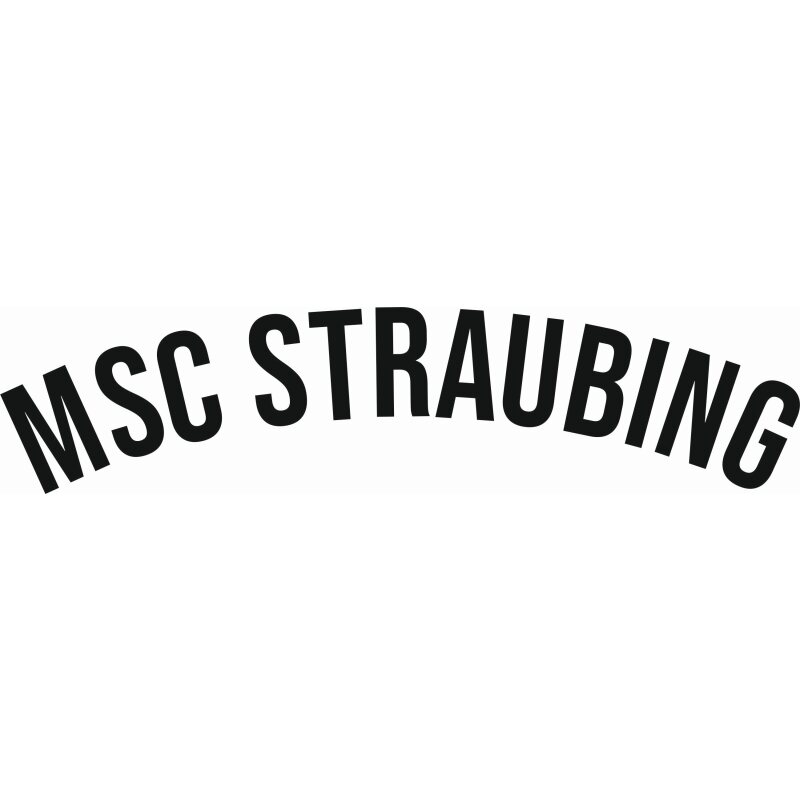MSC Straubing Vereinsname klein Druck weiß