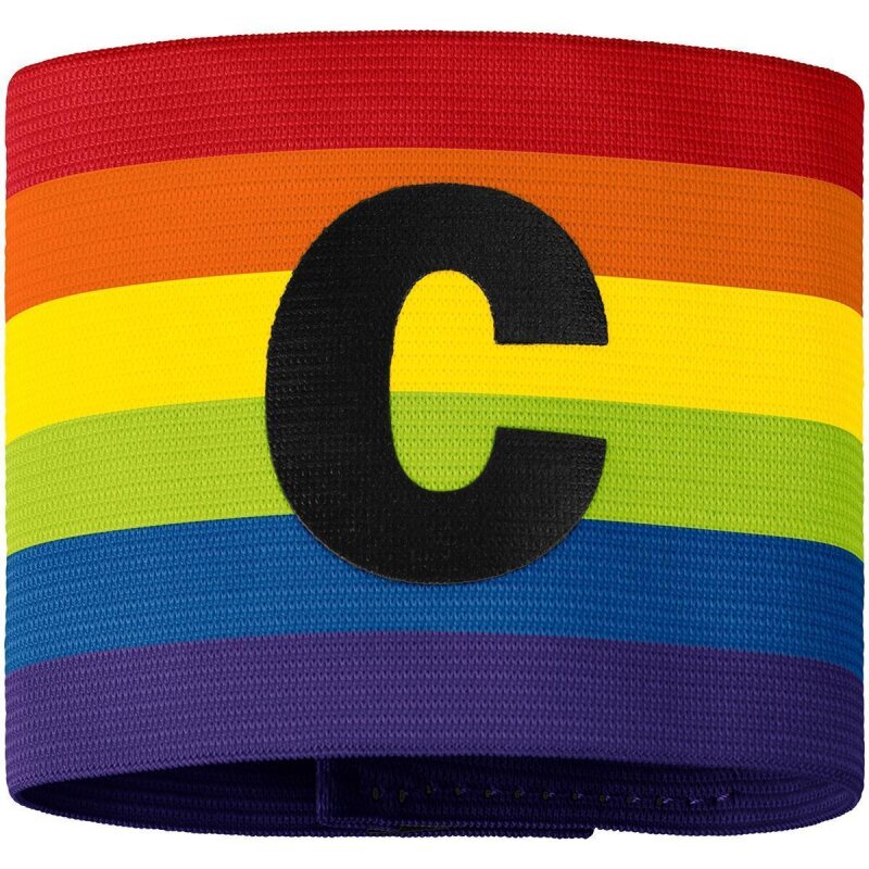JAKO Kapit&auml;nsbinde regenbogen Junior: 28 x 7,5 cm (LxB)