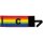 JAKO Kapitänsbinde regenbogen Junior: 28 x 7,5 cm (LxB)
