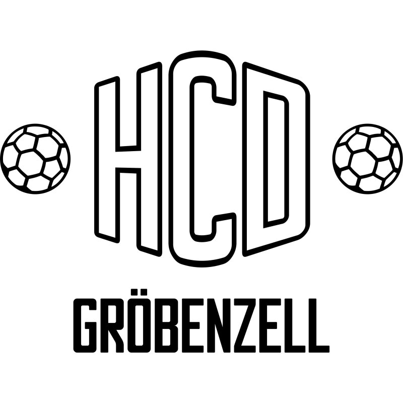 HCD Gröbenzell Motiv HCD mittel Druck weiß