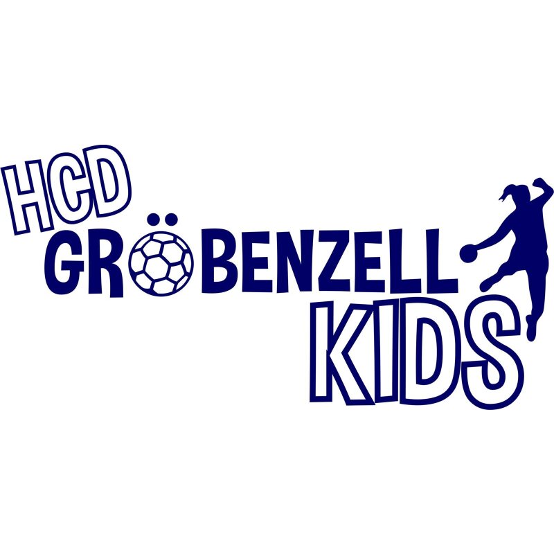HCD Gröbenzell Motiv Kids klein Druck dunkelblau