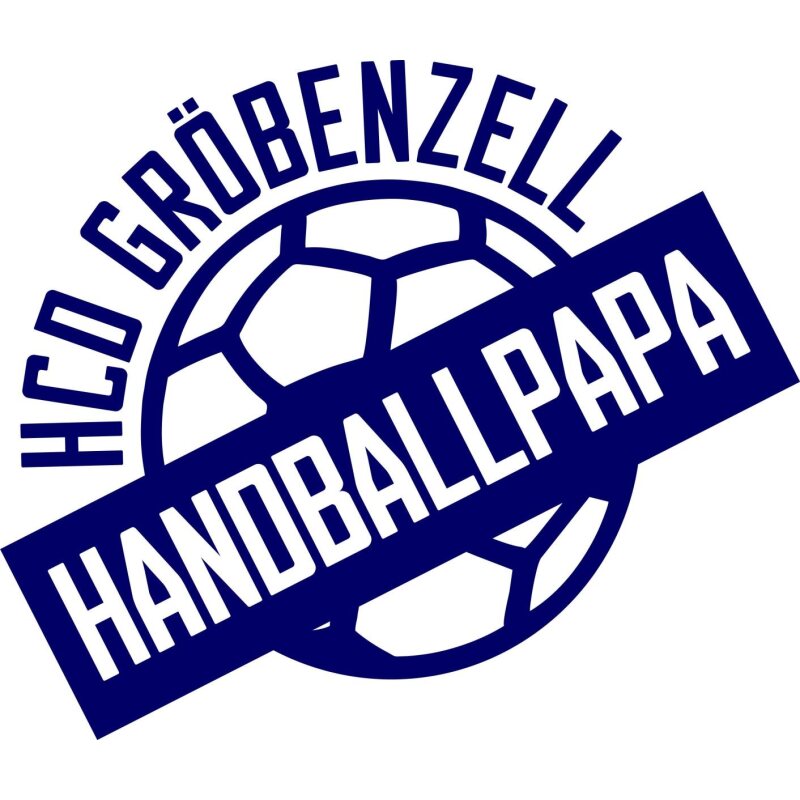 HCD Gröbenzell Motiv Handballpapa groß Druck...