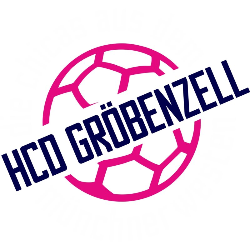 HCD Gröbenzell Motiv Chicaslogo groß Druck weiß-pink-dunkelblau