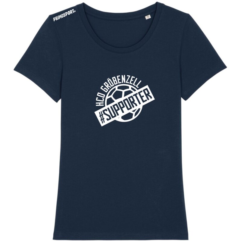 HCD Gröbenzell SUPPORTER T-Shirt Damen dunkelblau L (W)