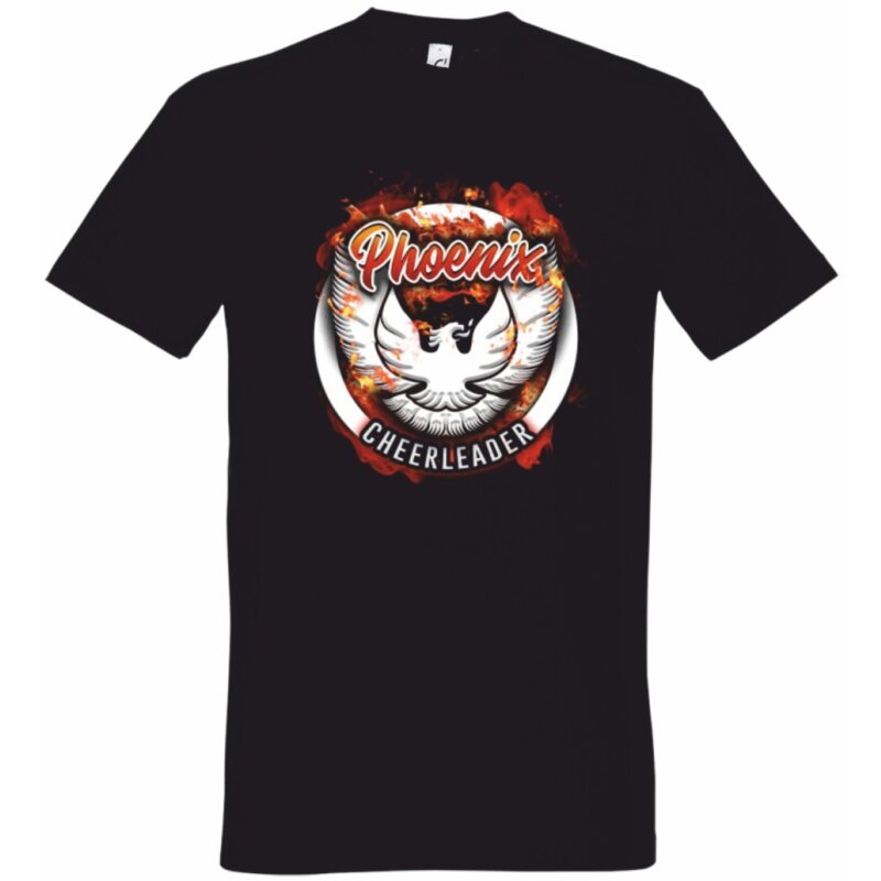 Regensburg Phoenix T-Shirt Phoenix Cheerleader schwarz