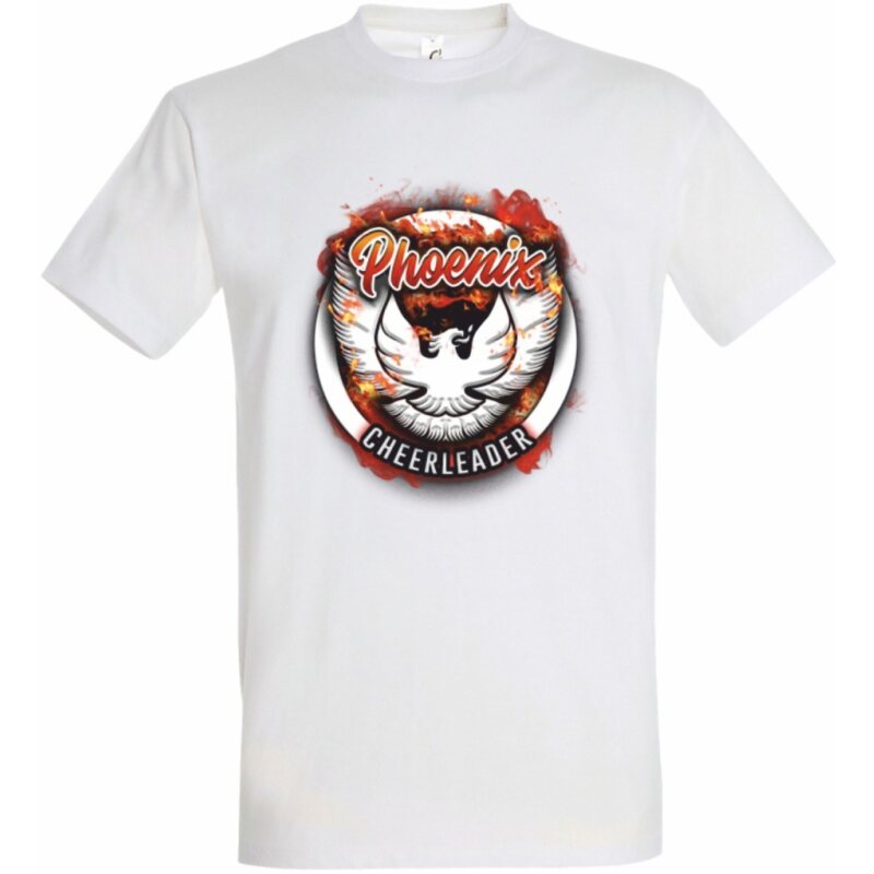 Regensburg Phoenix T-Shirt Phoenix Cheerleader weiß