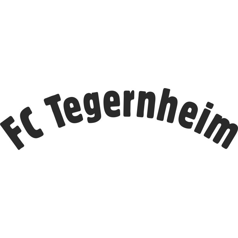 FC Tegernheim Vereinsname groß Druck weiß