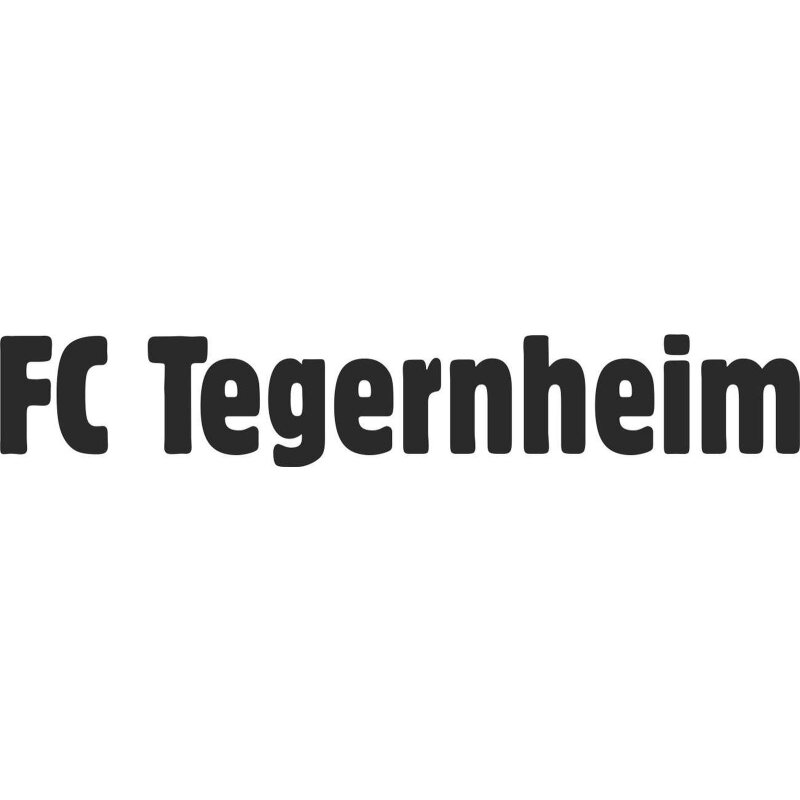 FC Tegernheim Schriftzug klein Druck weiß
