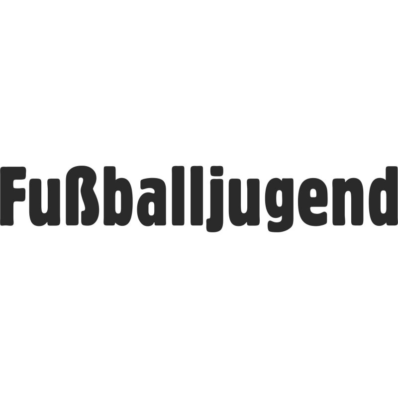 FC Tegernheim Schriftzug Fußballjugend klein Druck weiß