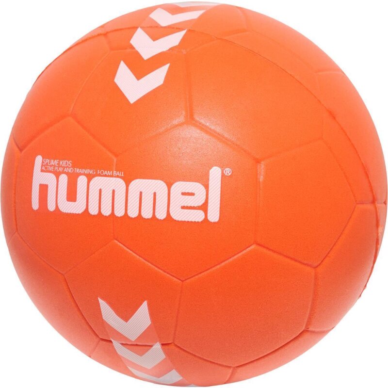 Hummel HMLSPUME KIDS Weicher und leichter Schaumhandball f&uuml;r Kinder zum Spielen und Trainieren ORANGE/WHITE 0