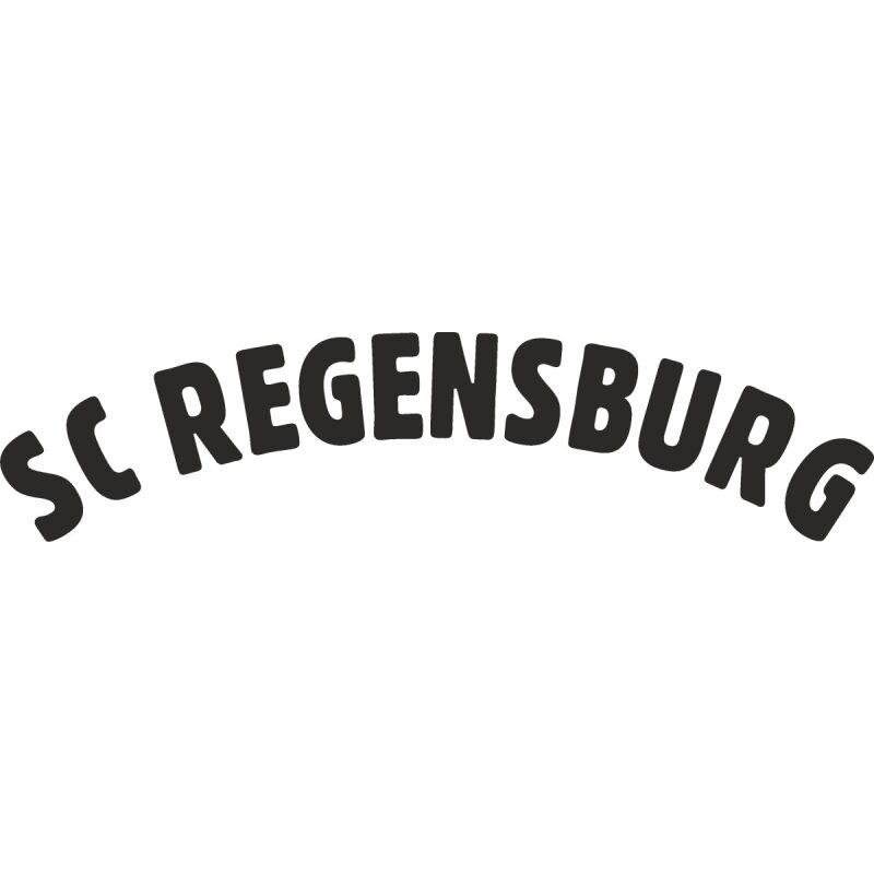 SC Regensburg Vereinsname mittel Druck schwarz