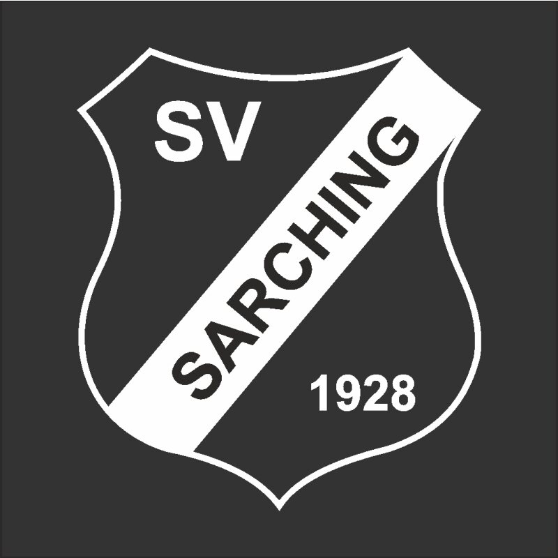SV Sarching Vereinswappen klein Druck weiß