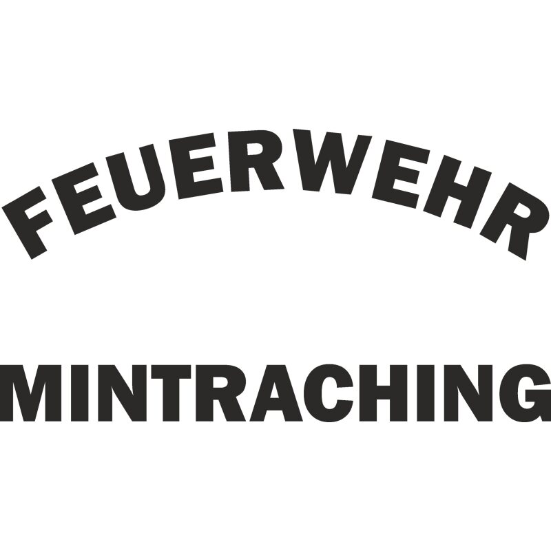 FF Mintraching Vereinsname mittel Druck weiß