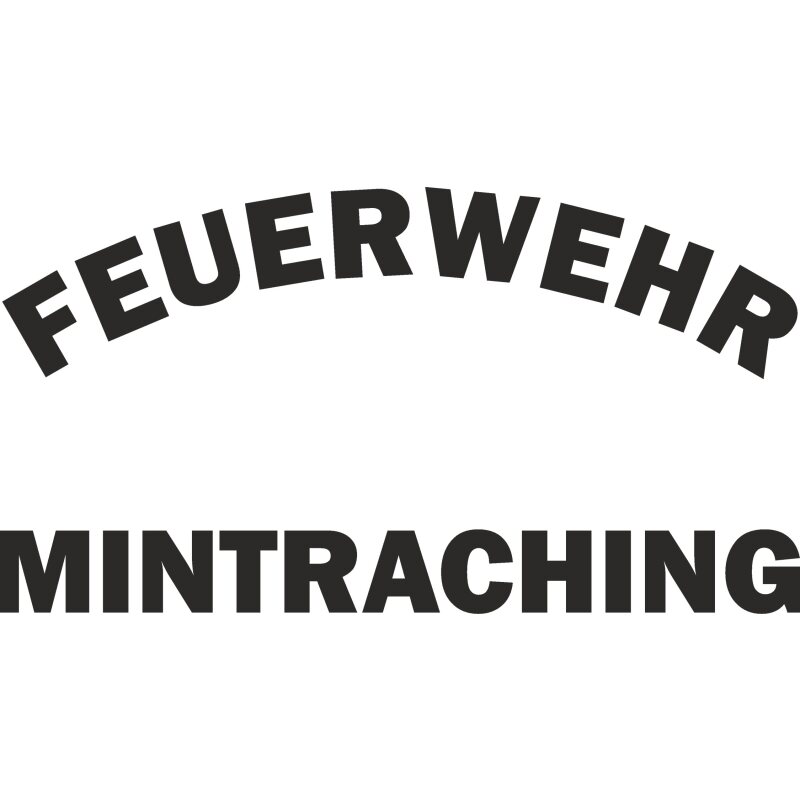 FF Mintraching Vereinsname groß Druck weiß