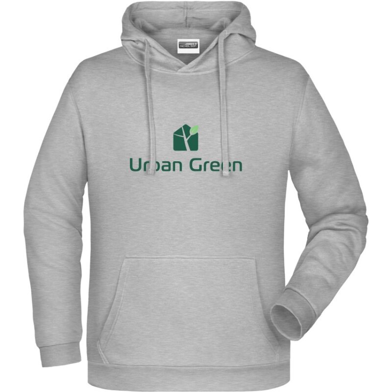 Urban Green Kapuzenpulli Logo grau 3XL