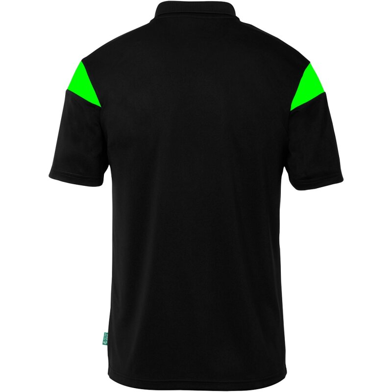 Uhlsport Squad 27 Polo Shirt schwarz/fluo gr&uuml;n 140