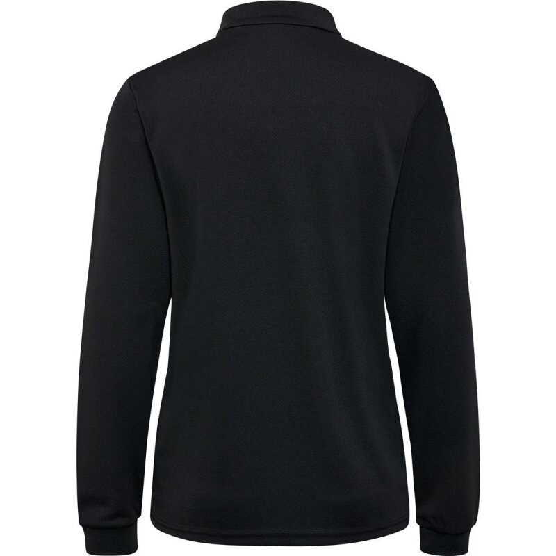 Hummel hmlAUTHENTIC HALF ZIP SWEAT WOMAN Sweatshirt mit kurzem Rei&szlig;verschluss BLACK S