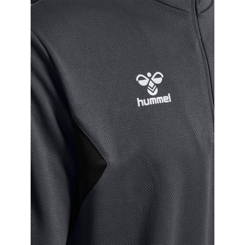 Hummel hmlAUTHENTIC HALF ZIP SWEAT Sweatshirt mit kurzem Rei&szlig;verschluss ASPHALT S