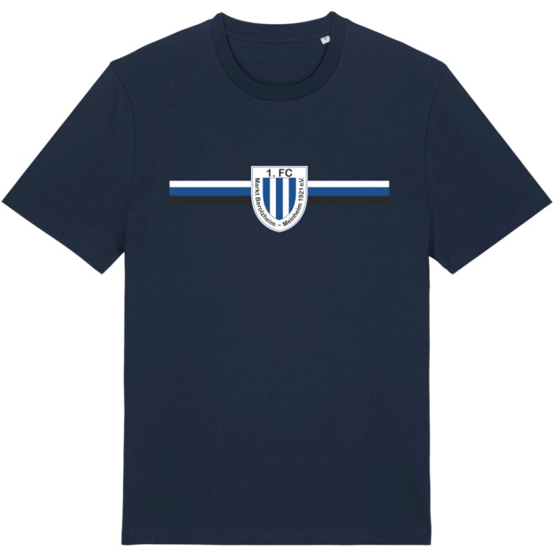 1. FC Markt Berolzheim-Meinheim Logo striped T-Shirt