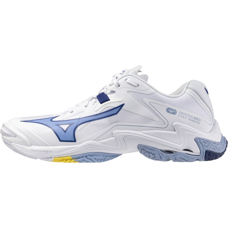 Mizuno WAVE LIGHTNING Z8 Indoorschuh White/Bellwether Blue/Bel Air Blue 43